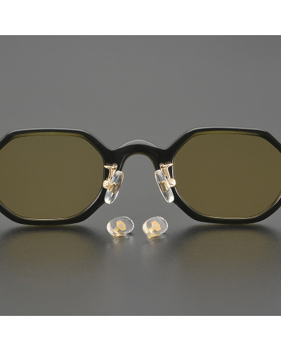 ALBIN  - CRYSTAL DARK GREEN - MUSTARD - Adjustable nose pads - HDA21-S19 A